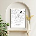 Perris California City Map Poster - GroovyGrove