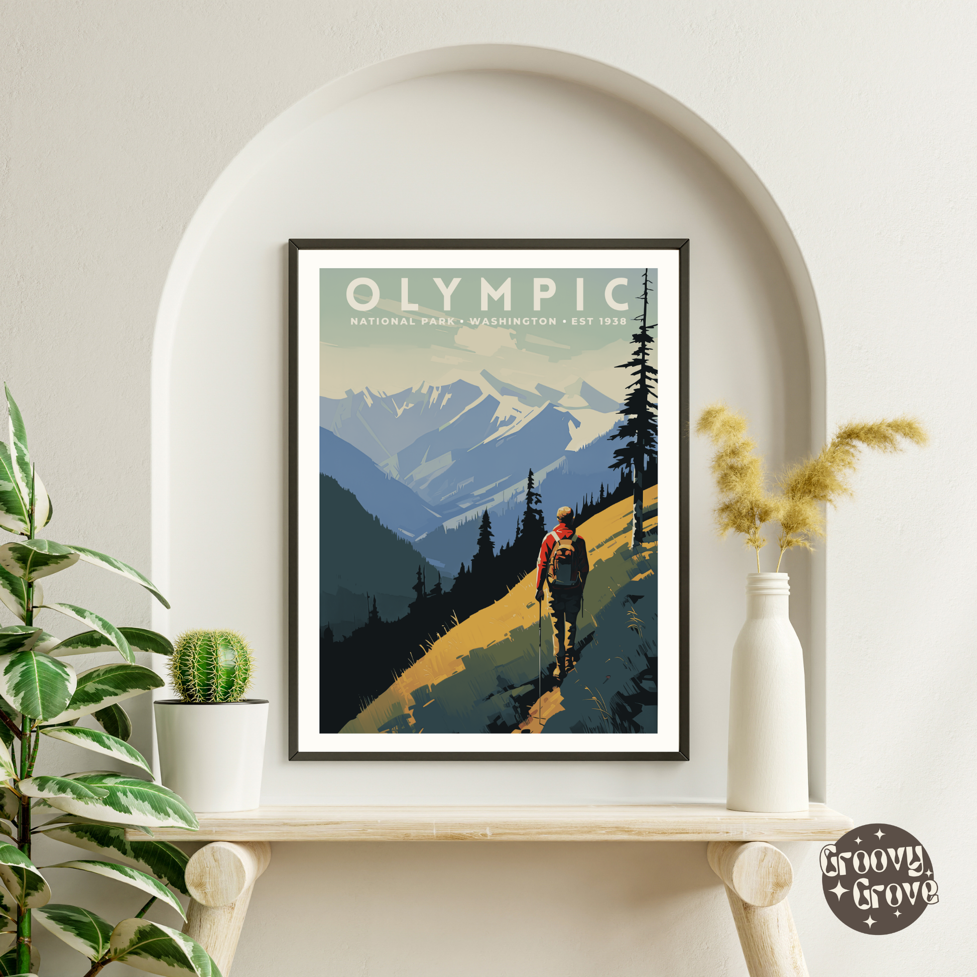 Olympic National Park Vintage Poster - GroovyGrove