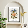 Colorado Flower Market Poster - GroovyGrove