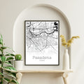 Pasadena Texas City Map Poster - GroovyGrove