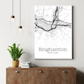 Binghamton New York City Map Poster - GroovyGrove