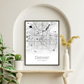 Denver Colorado City Map Poster - GroovyGrove