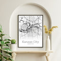 Kansas City Missouri Map Poster - GroovyGrove