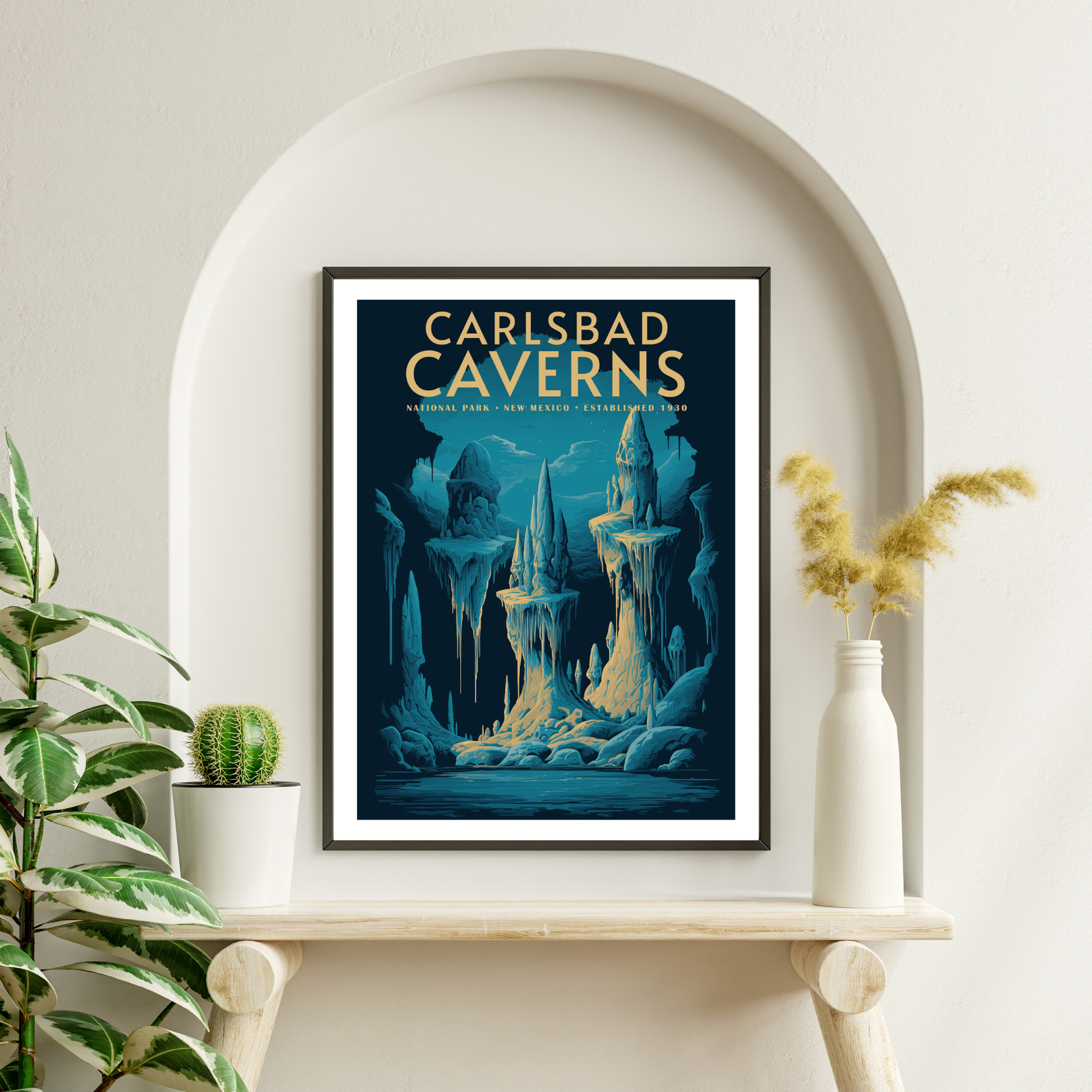 Carlsbad Caverns National Park Vintage Poster - GroovyGrove