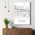 Arcadia California City Map Poster - GroovyGrove