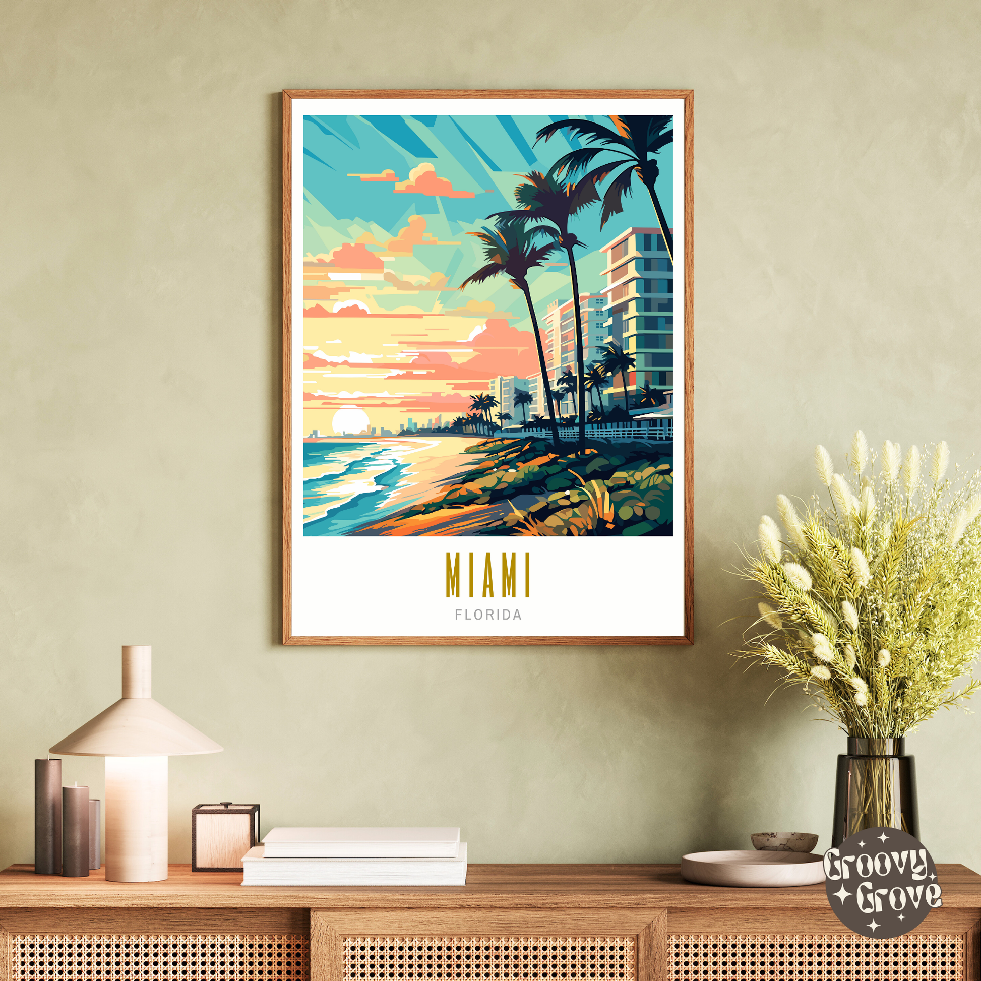 Miami Florida Poster - GroovyGrove