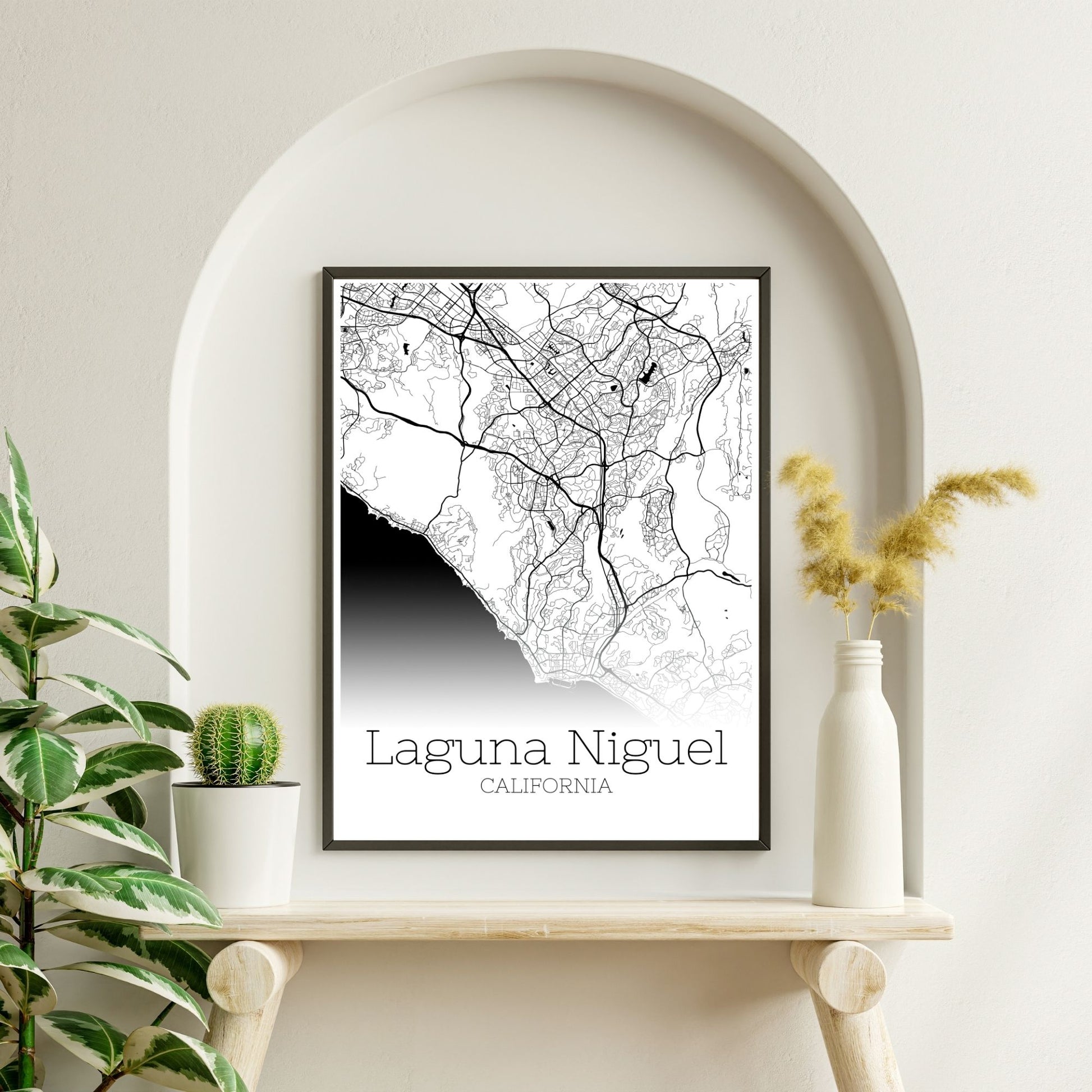 Laguna Niguel California City Map Poster - GroovyGrove