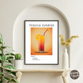 Tequila Sunrise Retro Cocktail Poster - GroovyGrove