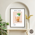 Mint Julep Retro Cocktail Poster - GroovyGrove