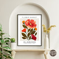 Alabama Flower Market Poster - GroovyGrove