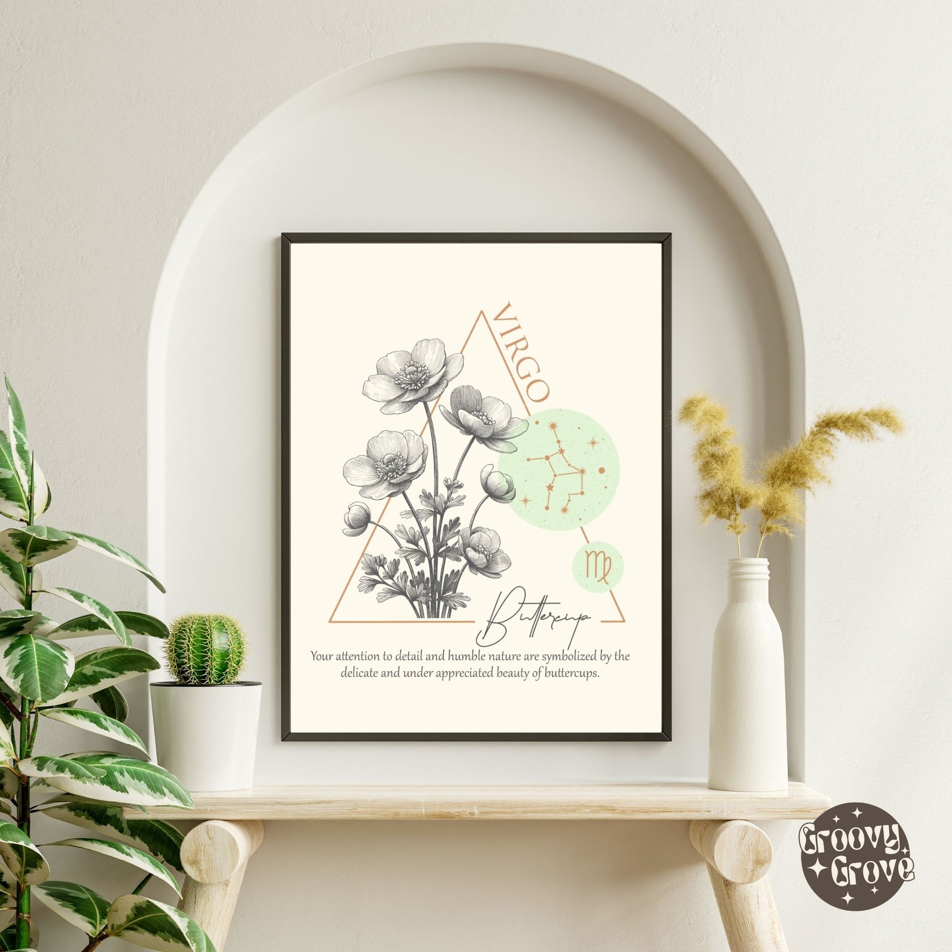 Virgo Zodiac Sign Poster - GroovyGrove