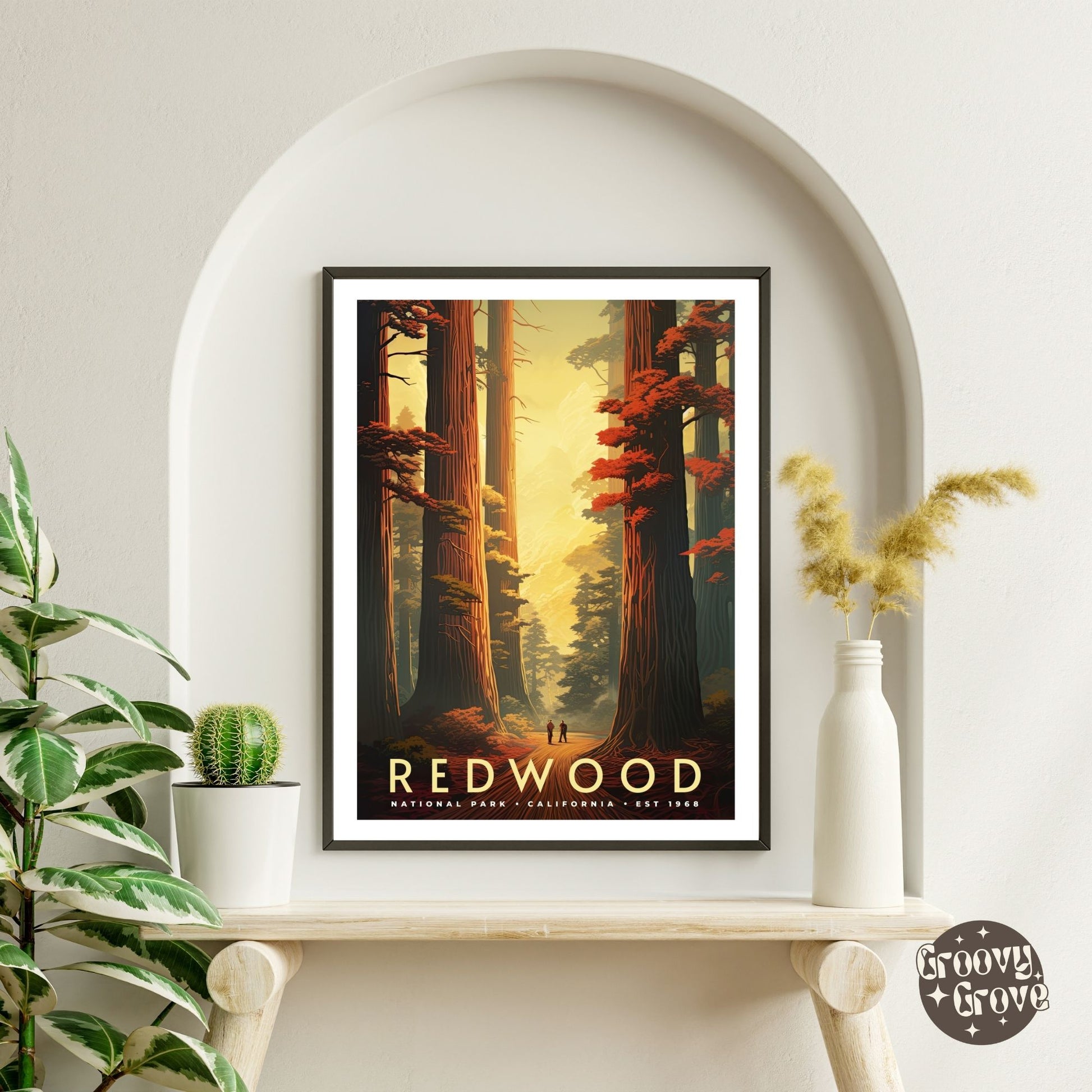 Redwood National Park Vintage Poster - GroovyGrove