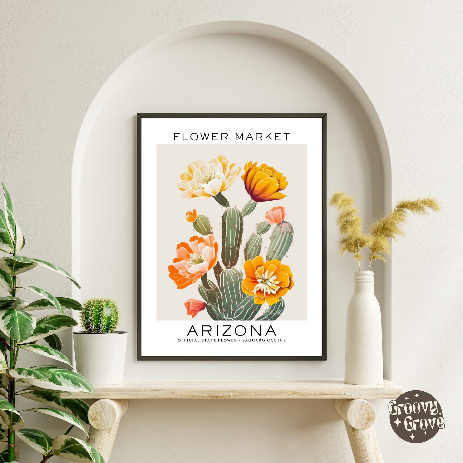 Arizona Flower Market Poster - GroovyGrove