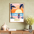 Honolulu Hawaii Poster - GroovyGrove