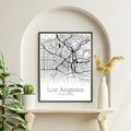 Los Angeles California City Map Poster - GroovyGrove