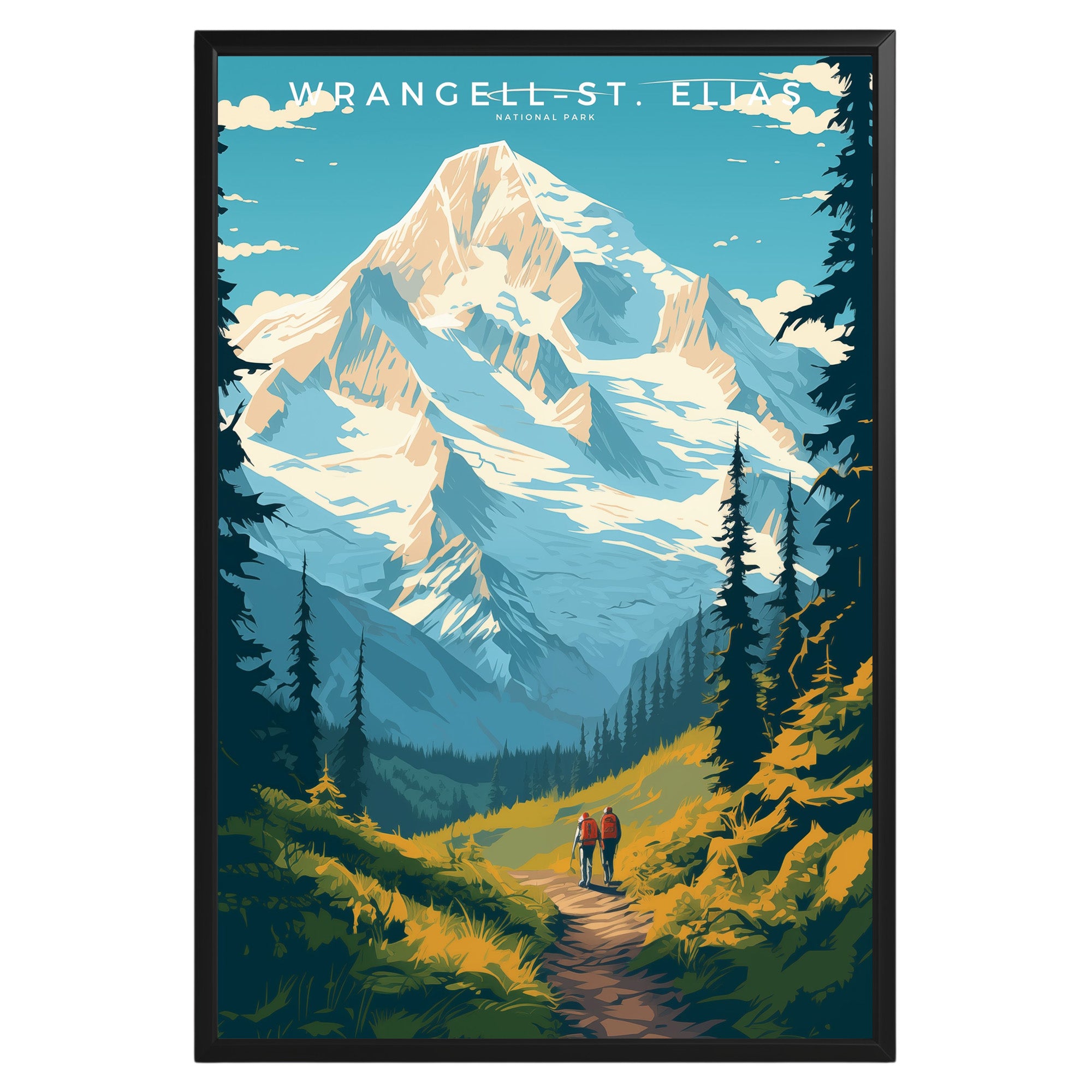 Wrangell–St. Elias National Park Retro Poster - GroovyGrove