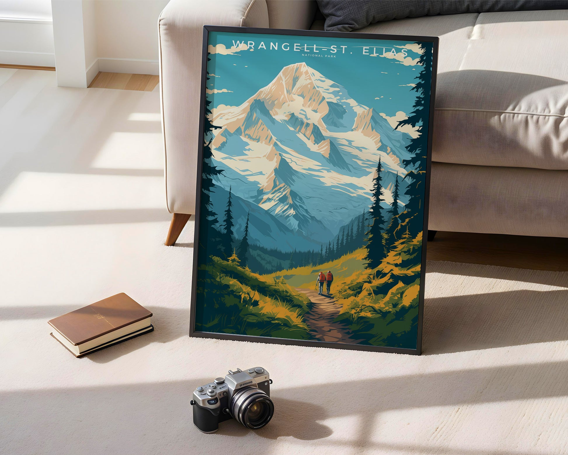 Wrangell–St. Elias National Park Retro Poster - GroovyGrove