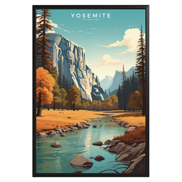 Yosemite National Park Retro Poster - GroovyGrove