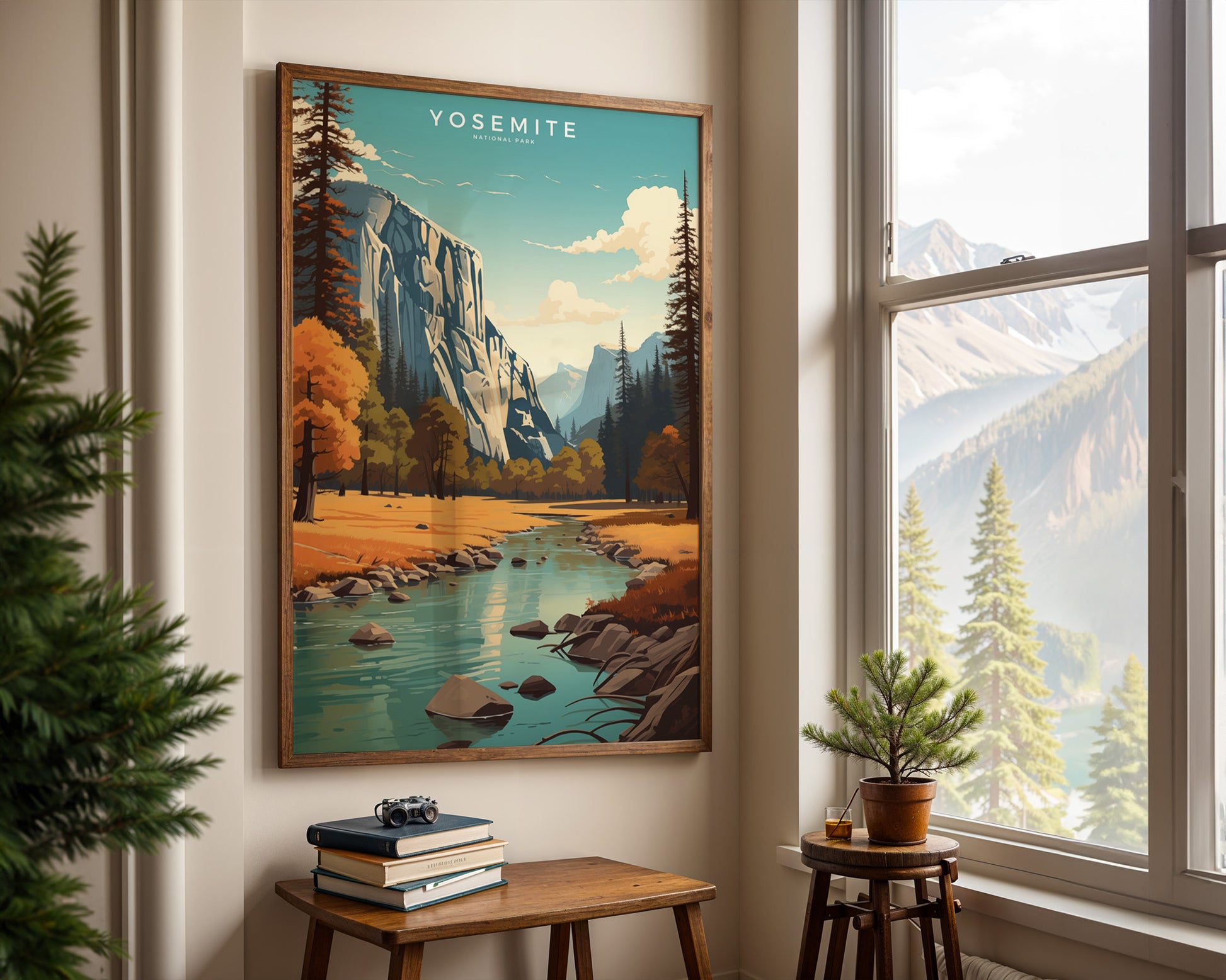 Yosemite National Park Retro Poster - GroovyGrove