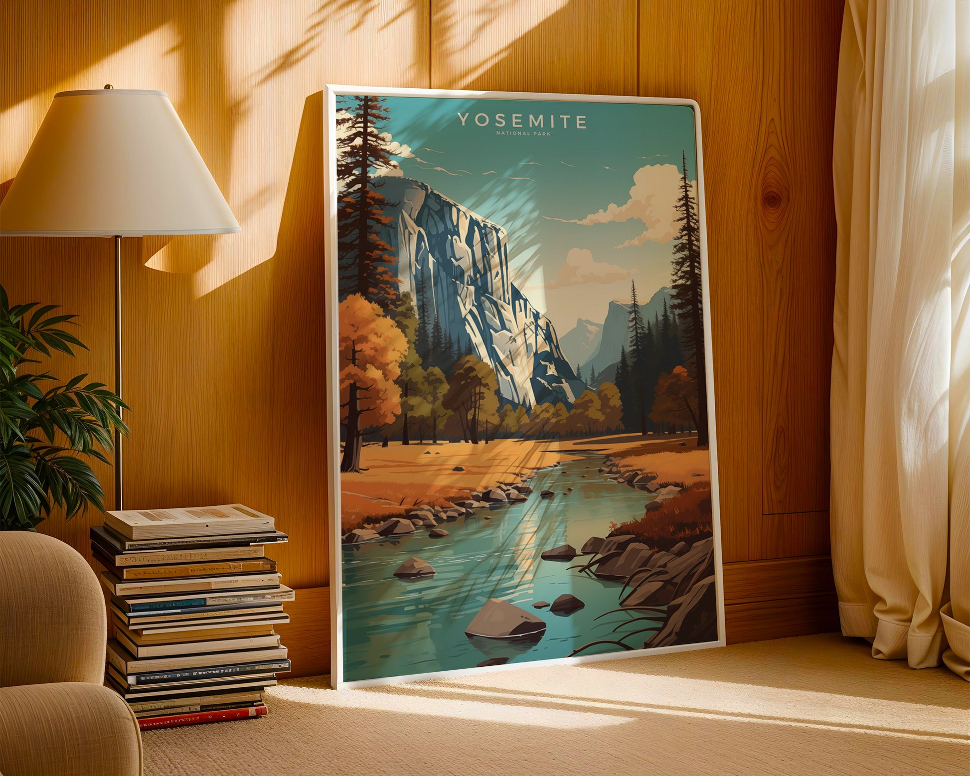 Yosemite National Park Retro Poster - GroovyGrove