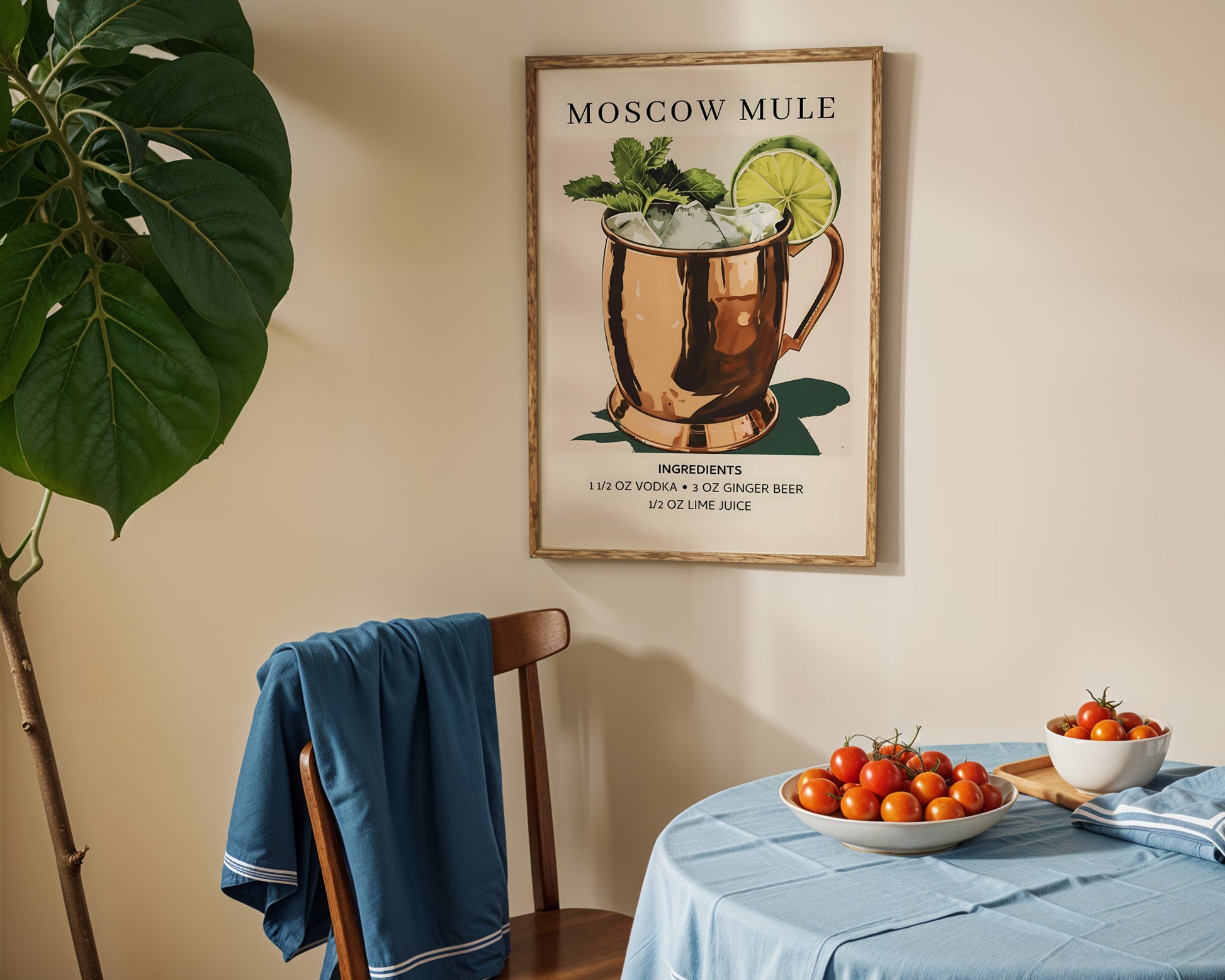 Moscow Mule Vintage Cocktail Poster - GroovyGrove