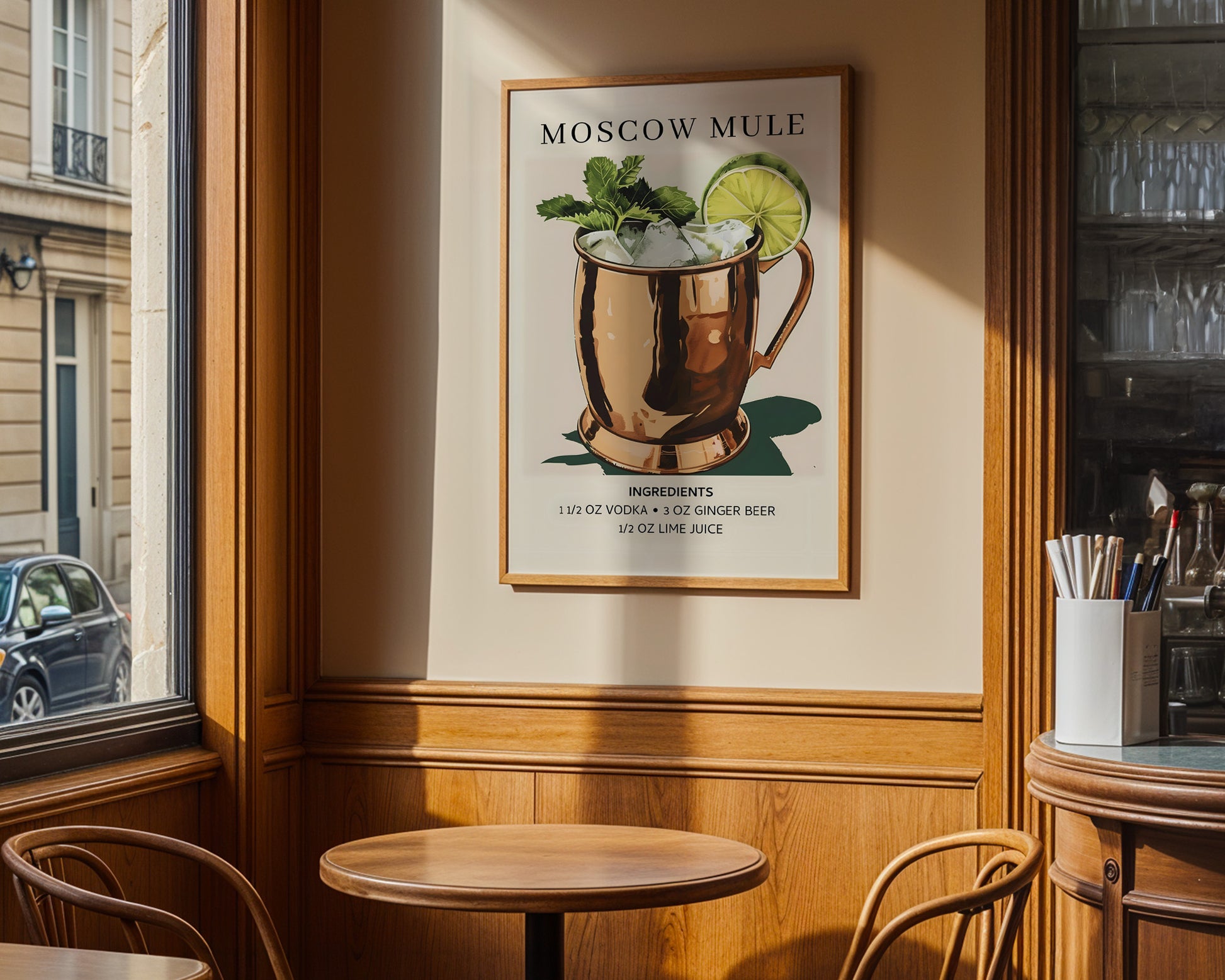 Moscow Mule Vintage Cocktail Poster - GroovyGrove