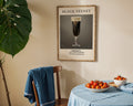 Black Velvet Vintage Cocktail Poster - GroovyGrove