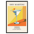 Dry Martini Vintage Cocktail Poster - GroovyGrove