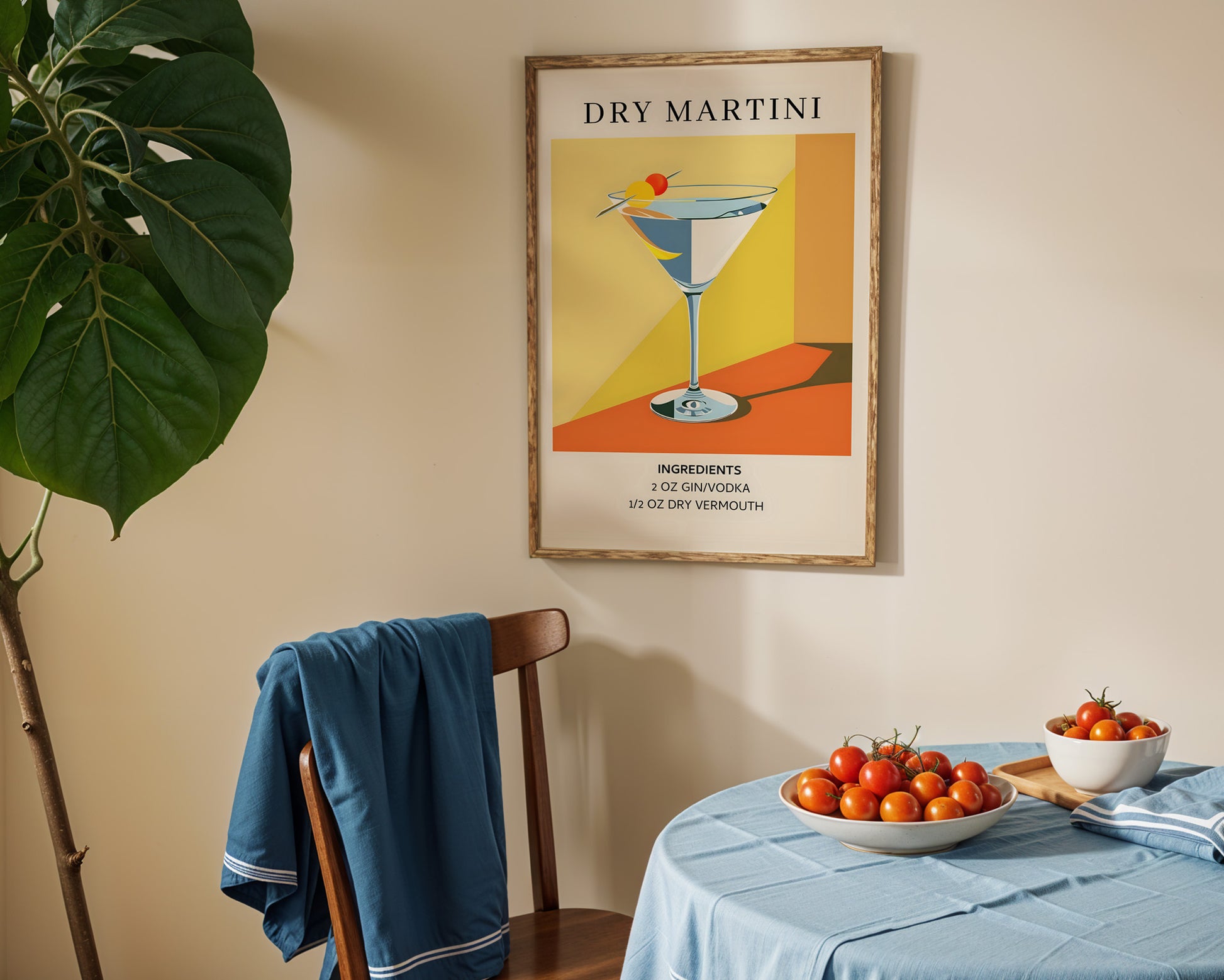 Dry Martini Vintage Cocktail Poster - GroovyGrove