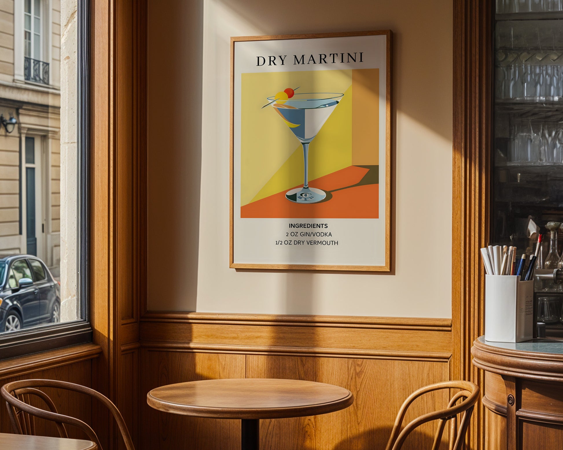 Dry Martini Vintage Cocktail Poster - GroovyGrove