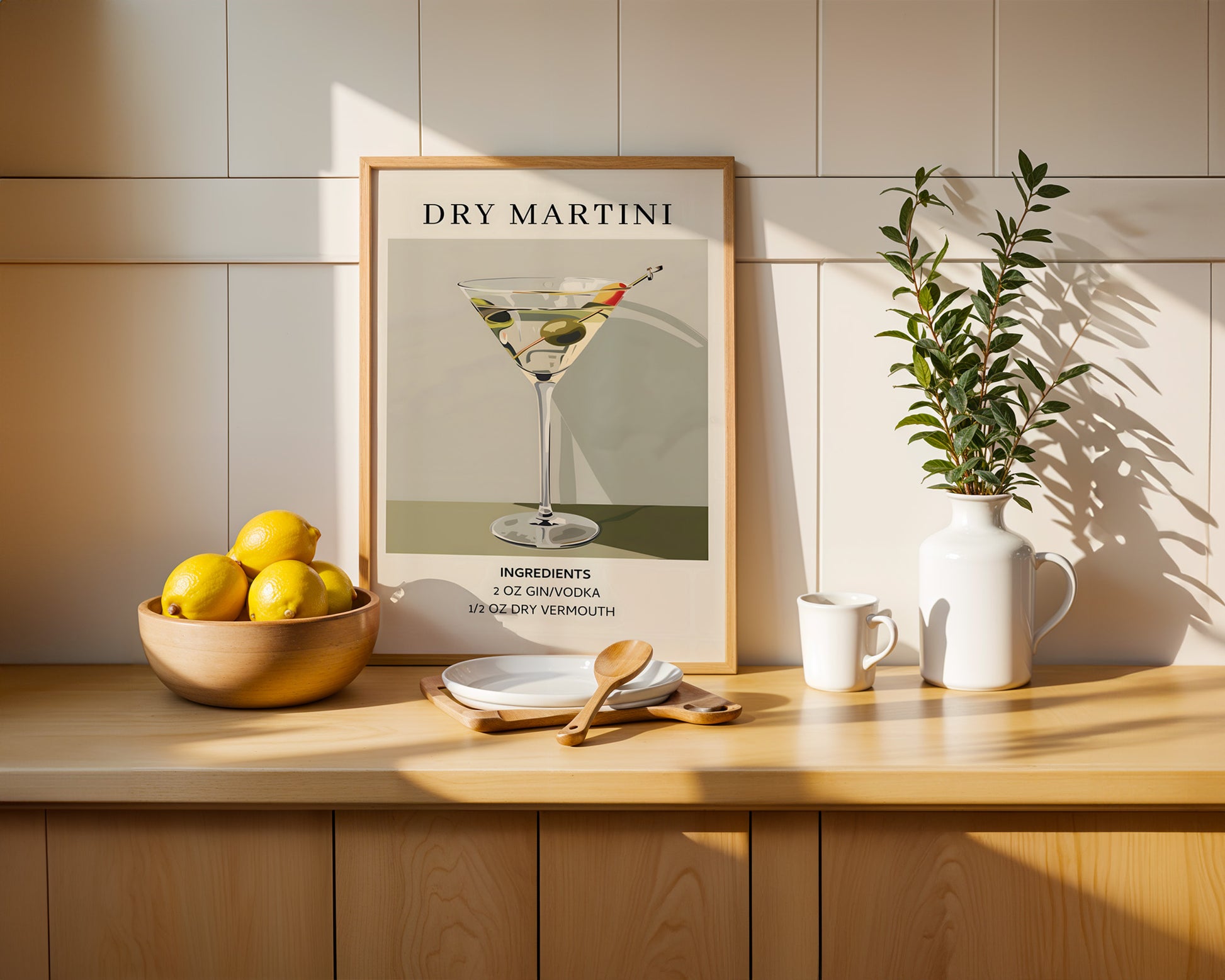 Dry Martini Vintage Cocktail Poster - GroovyGrove