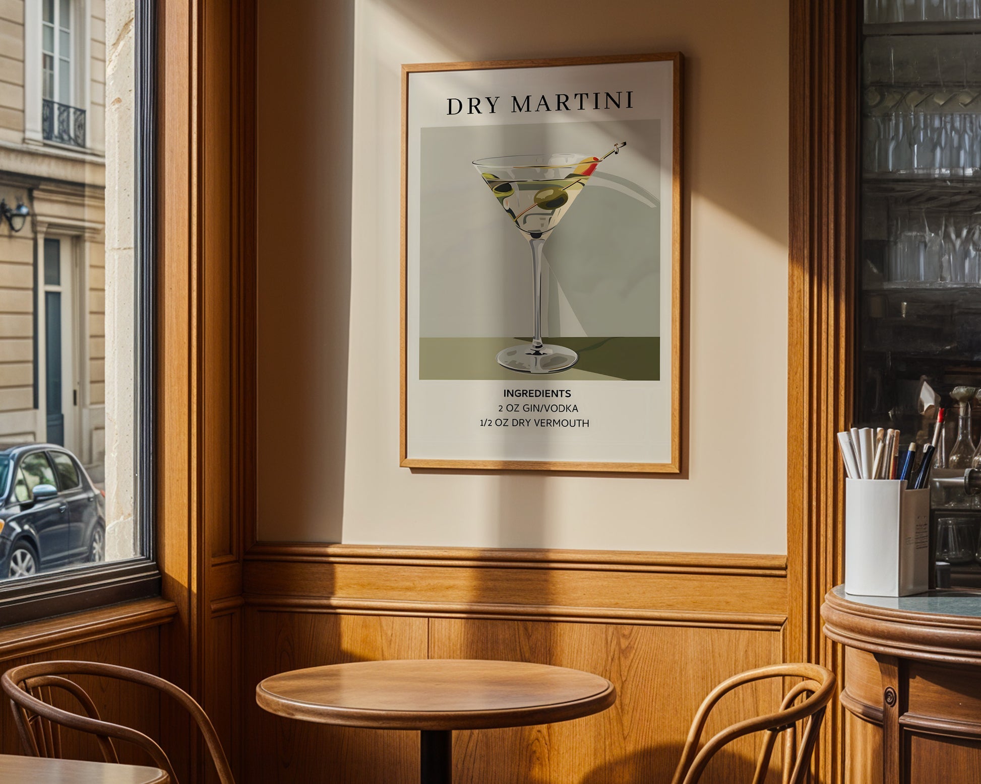 Dry Martini Vintage Cocktail Poster - GroovyGrove