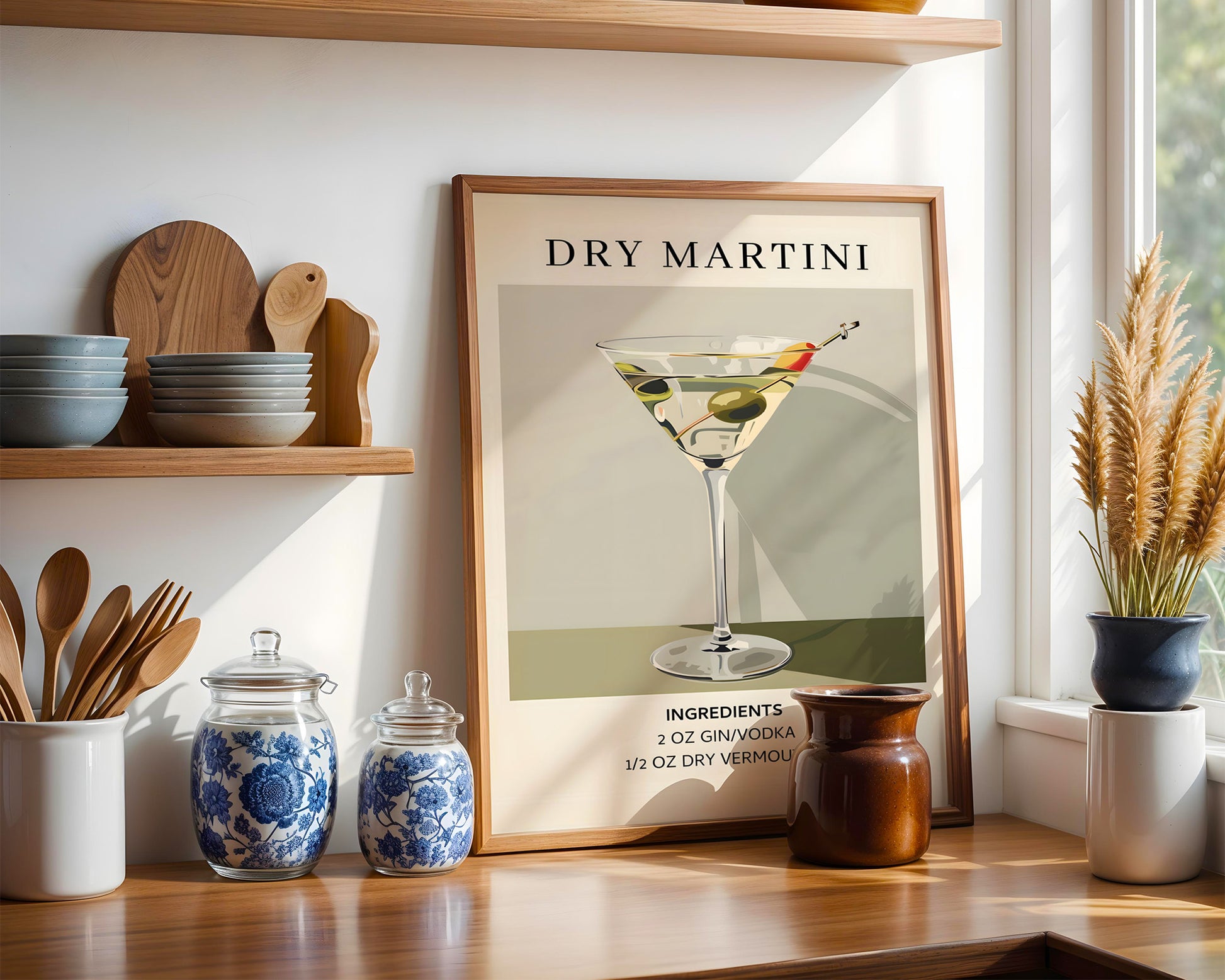 Dry Martini Vintage Cocktail Poster - GroovyGrove