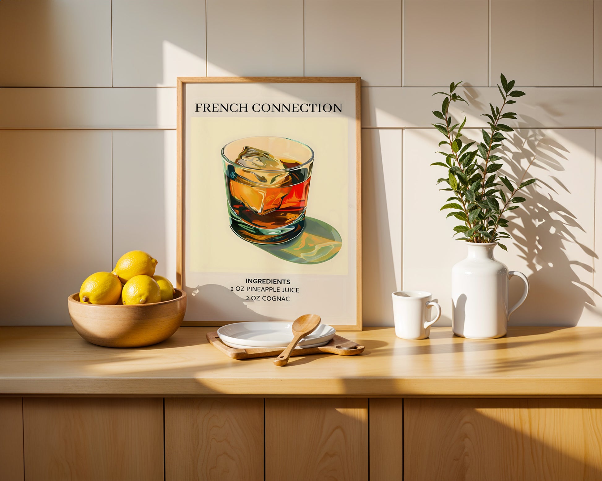 French Connection Vintage Cocktail Poster - GroovyGrove