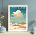 White Sands National Park Vintage Poster - GroovyGrove