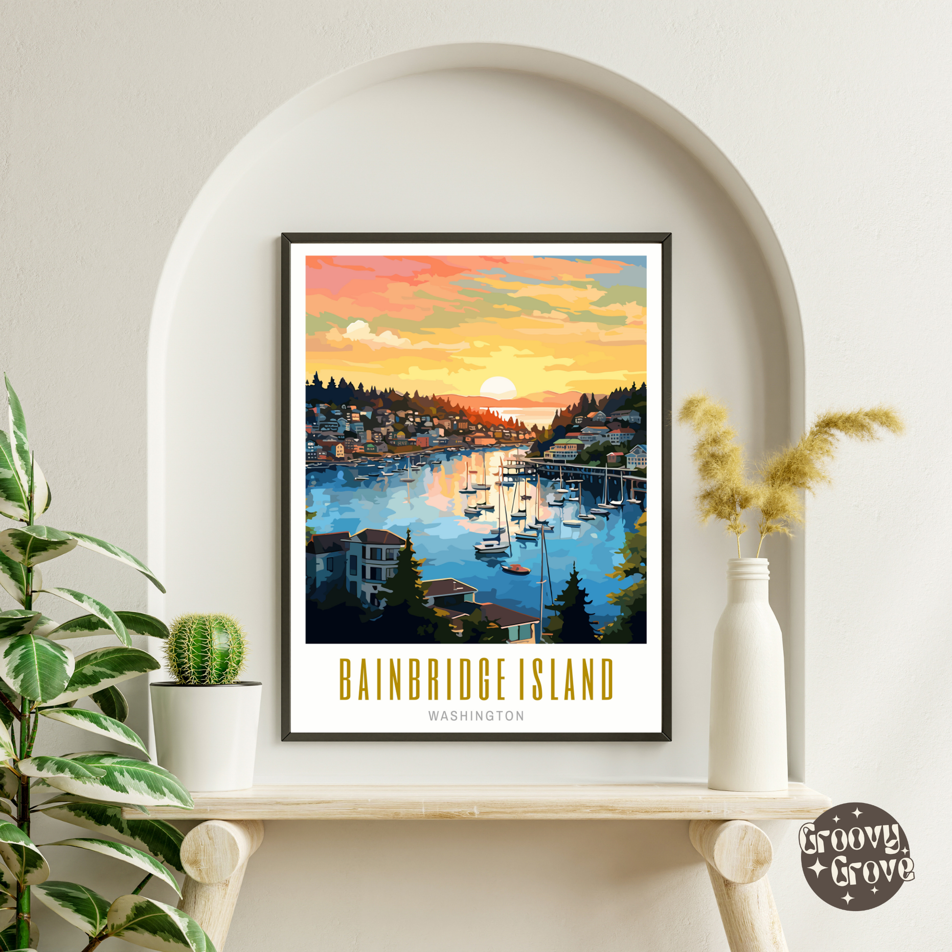 Bainbridge Island Washington Poster - GroovyGrove