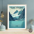 Glacier Bay National Park Vintage Poster - GroovyGrove