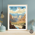 Zion National Park Vintage Poster - GroovyGrove