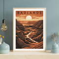 Badlands National Park Vintage Poster - GroovyGrove