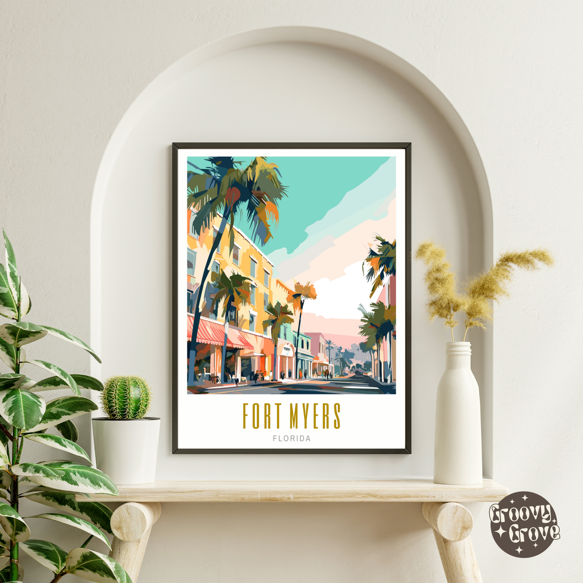 Fort Myers Florida Poster - GroovyGrove