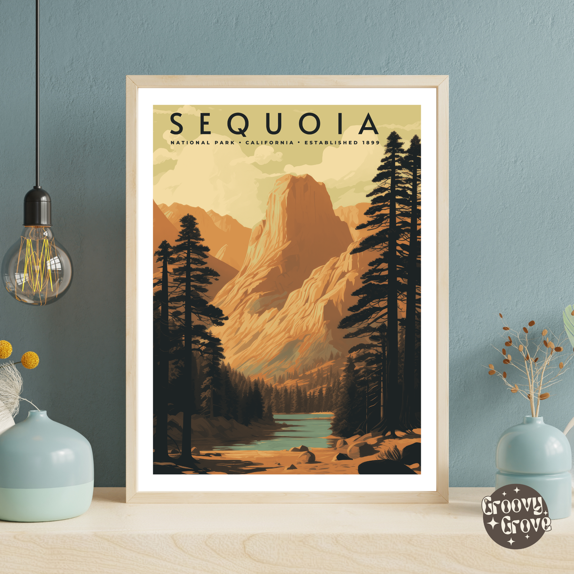 Sequoia National Park Vintage Poster - GroovyGrove