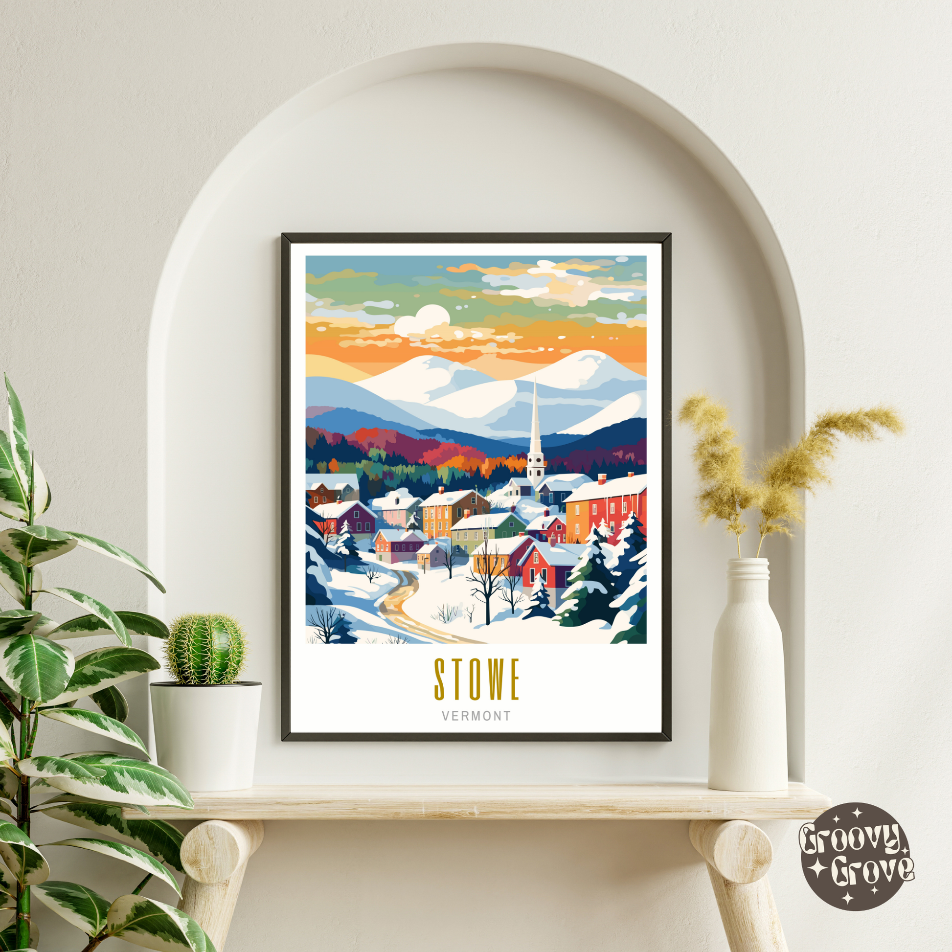 Stowe Vermont Poster - GroovyGrove