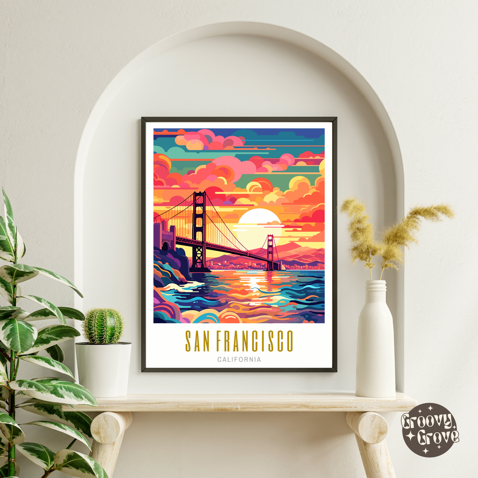 San Francisco California Poster - GroovyGrove