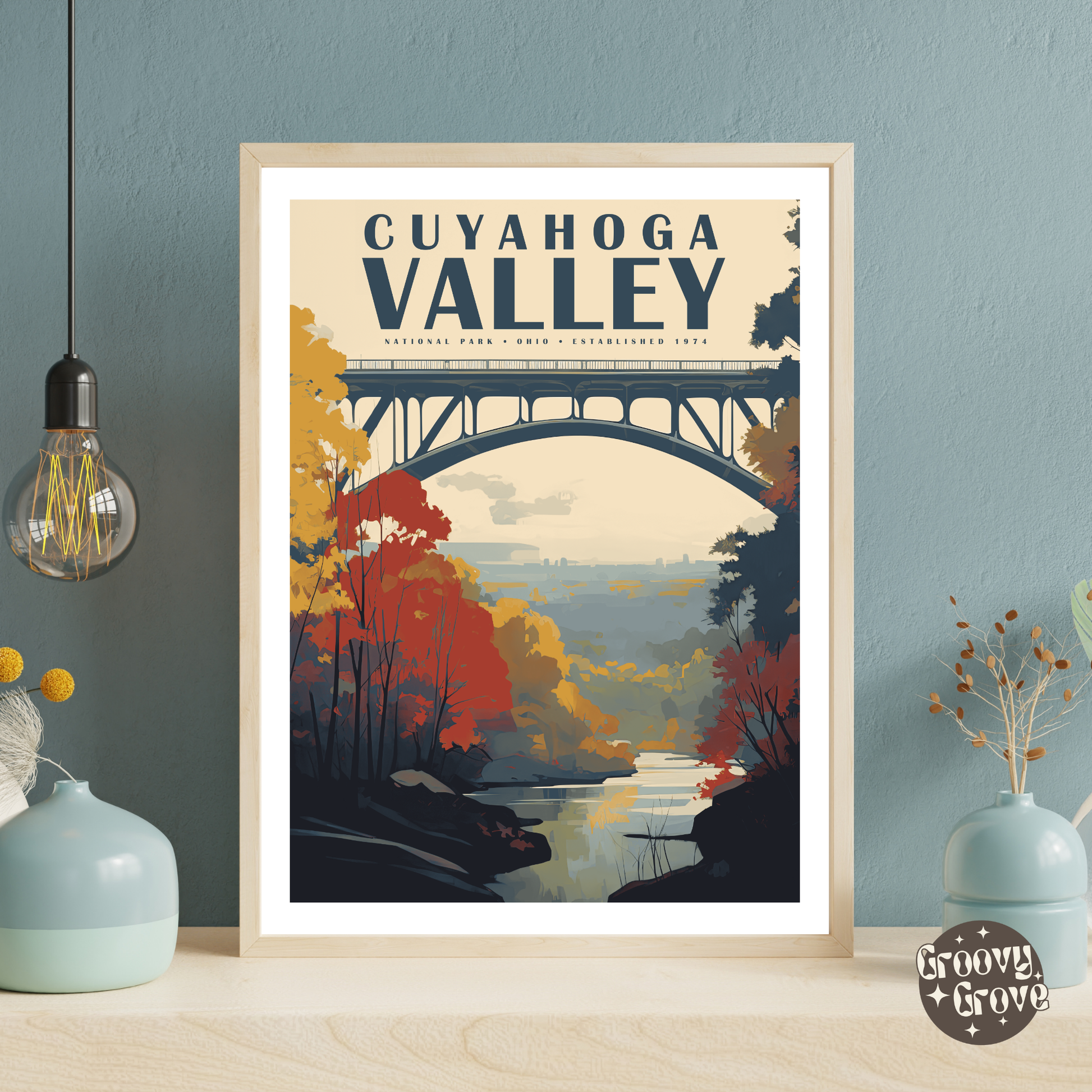 Cuyahoga Valley National Park Vintage Poster - GroovyGrove