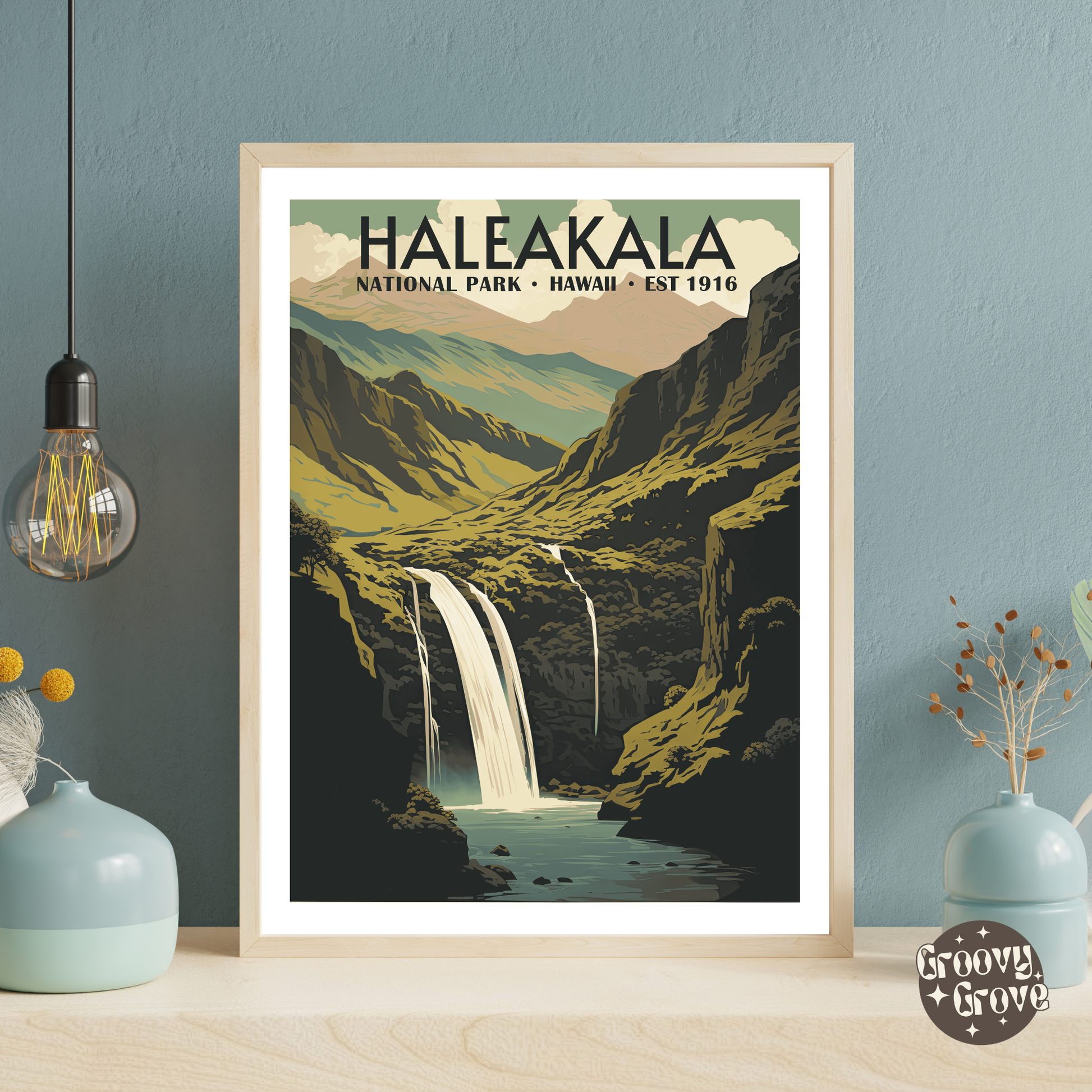 Haleakalā National Park Vintage Poster - GroovyGrove