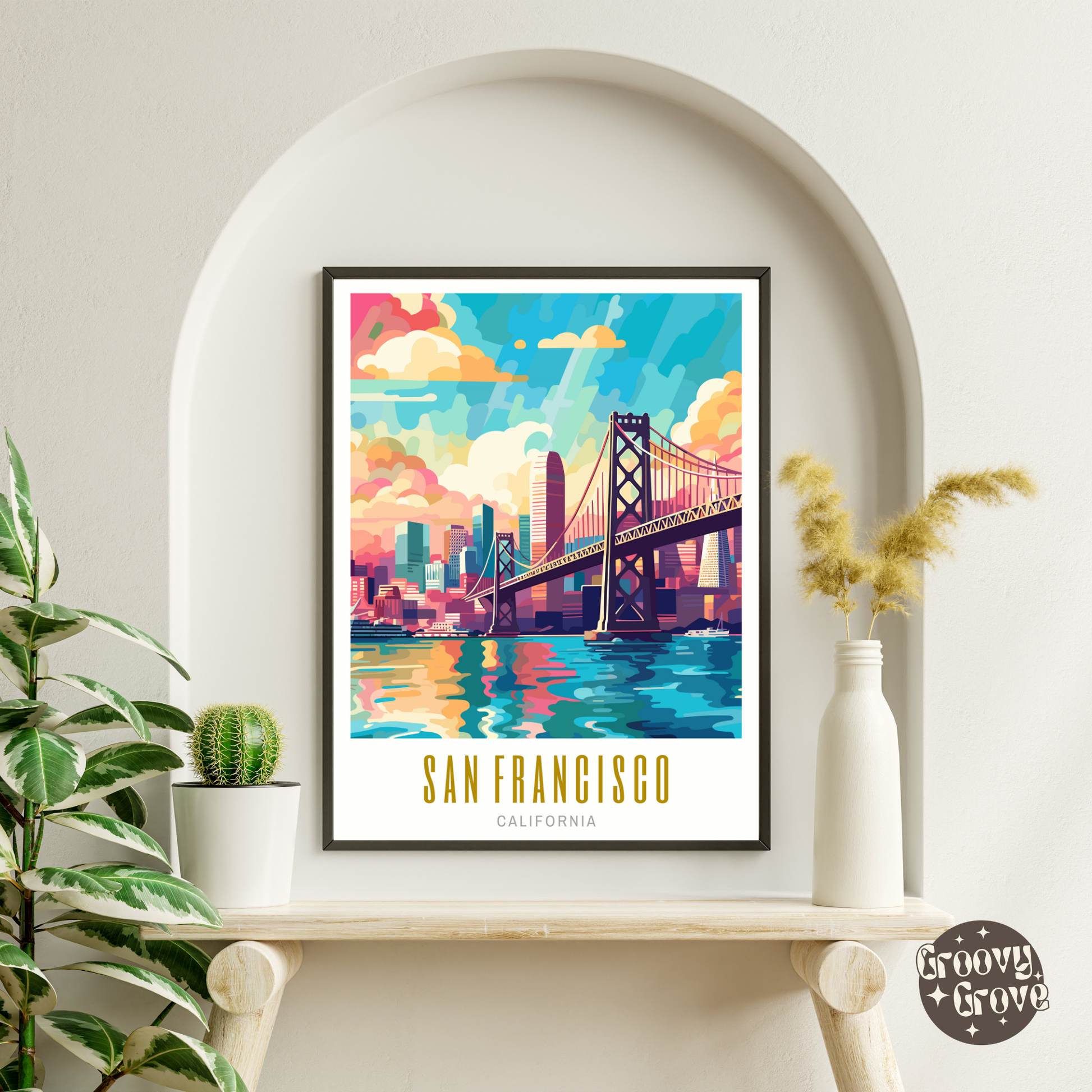 San Francisco California Poster - GroovyGrove