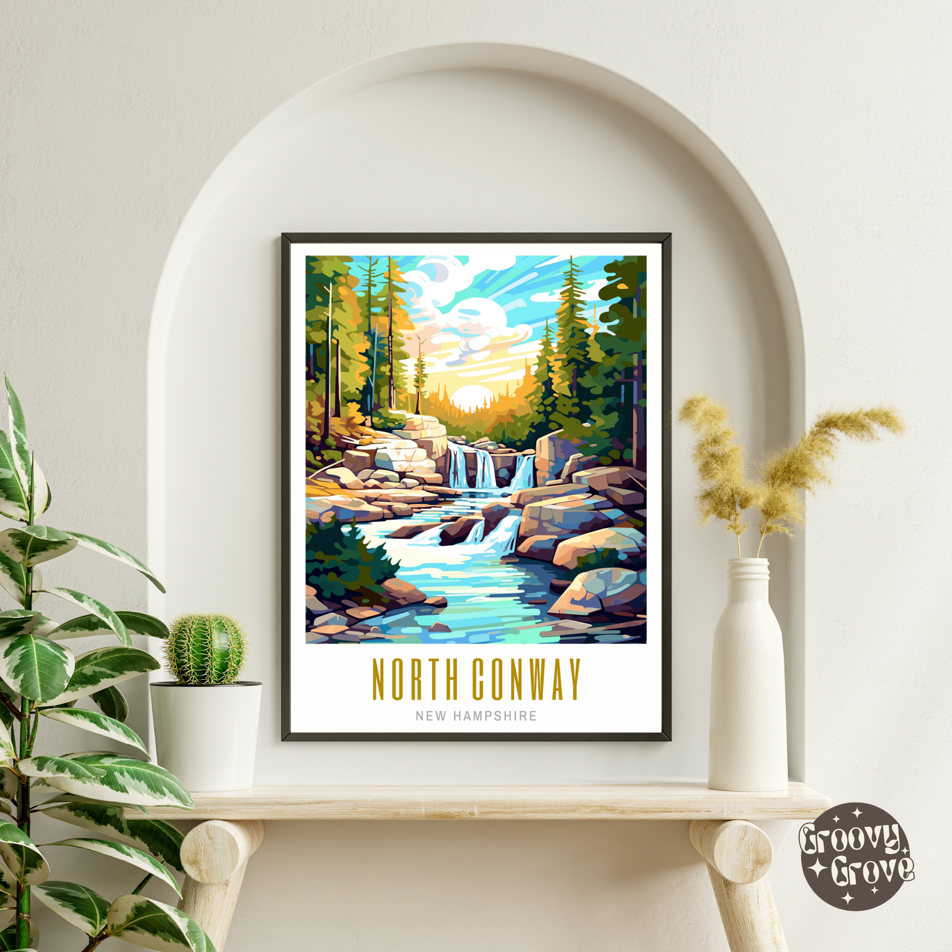 North Conway New Hampshire Poster - GroovyGrove