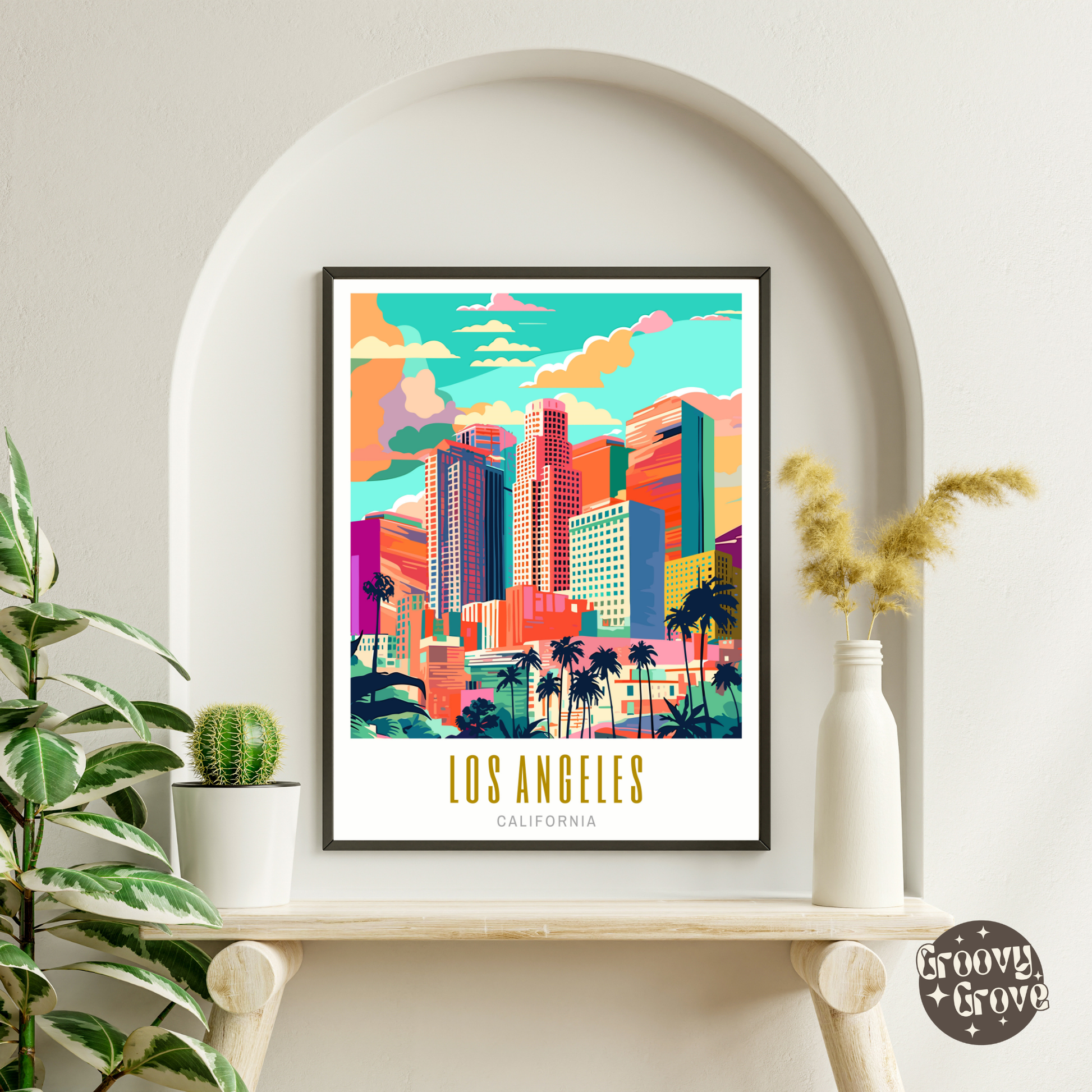 Los Angeles California Poster - GroovyGrove