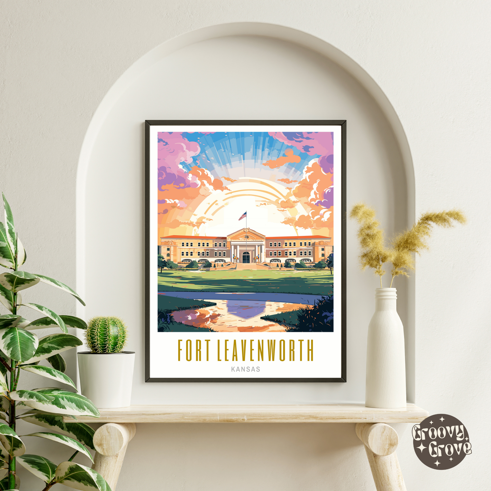 Fort Leavenworth Kansas Poster - GroovyGrove