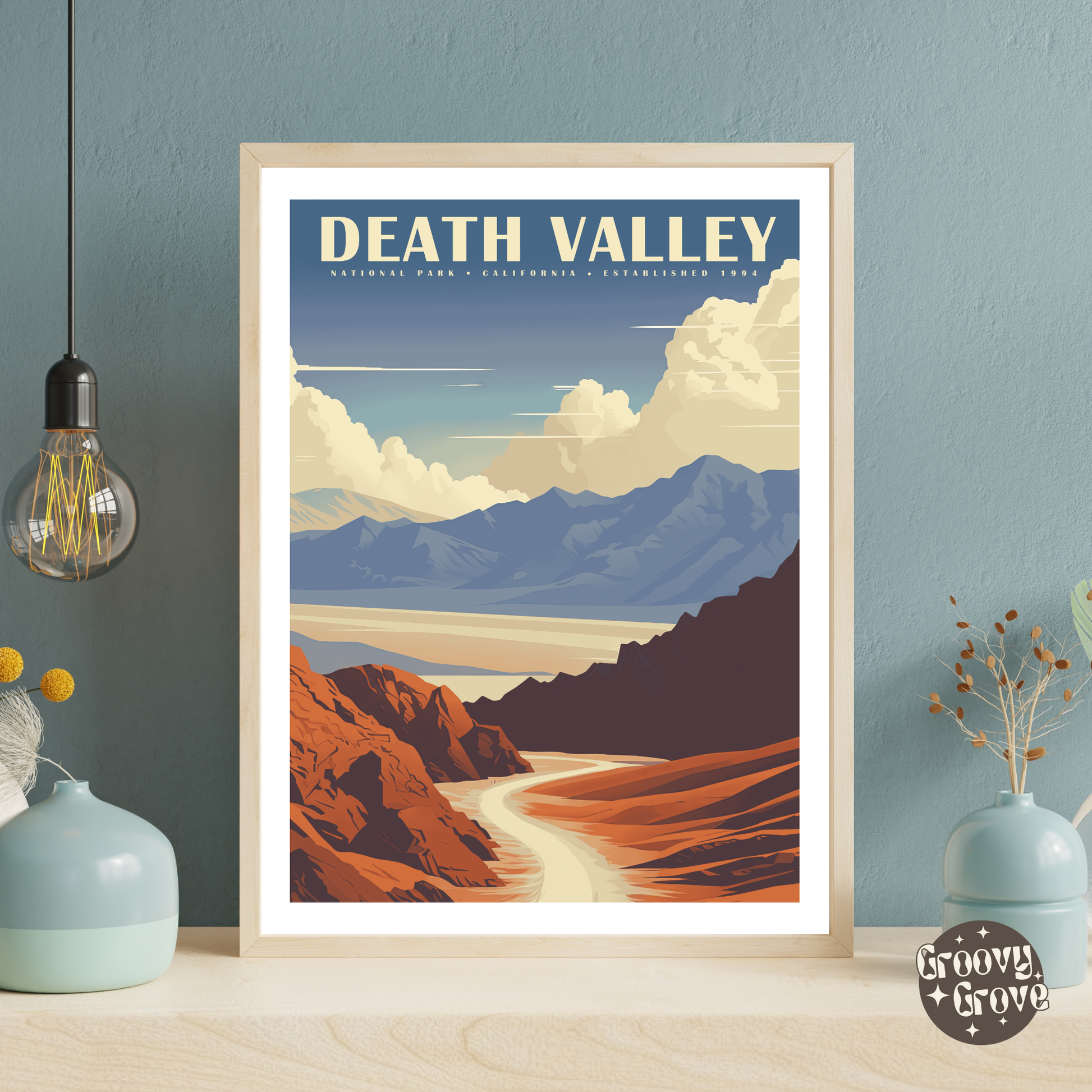 Death Valley National Park Vintage Poster - GroovyGrove